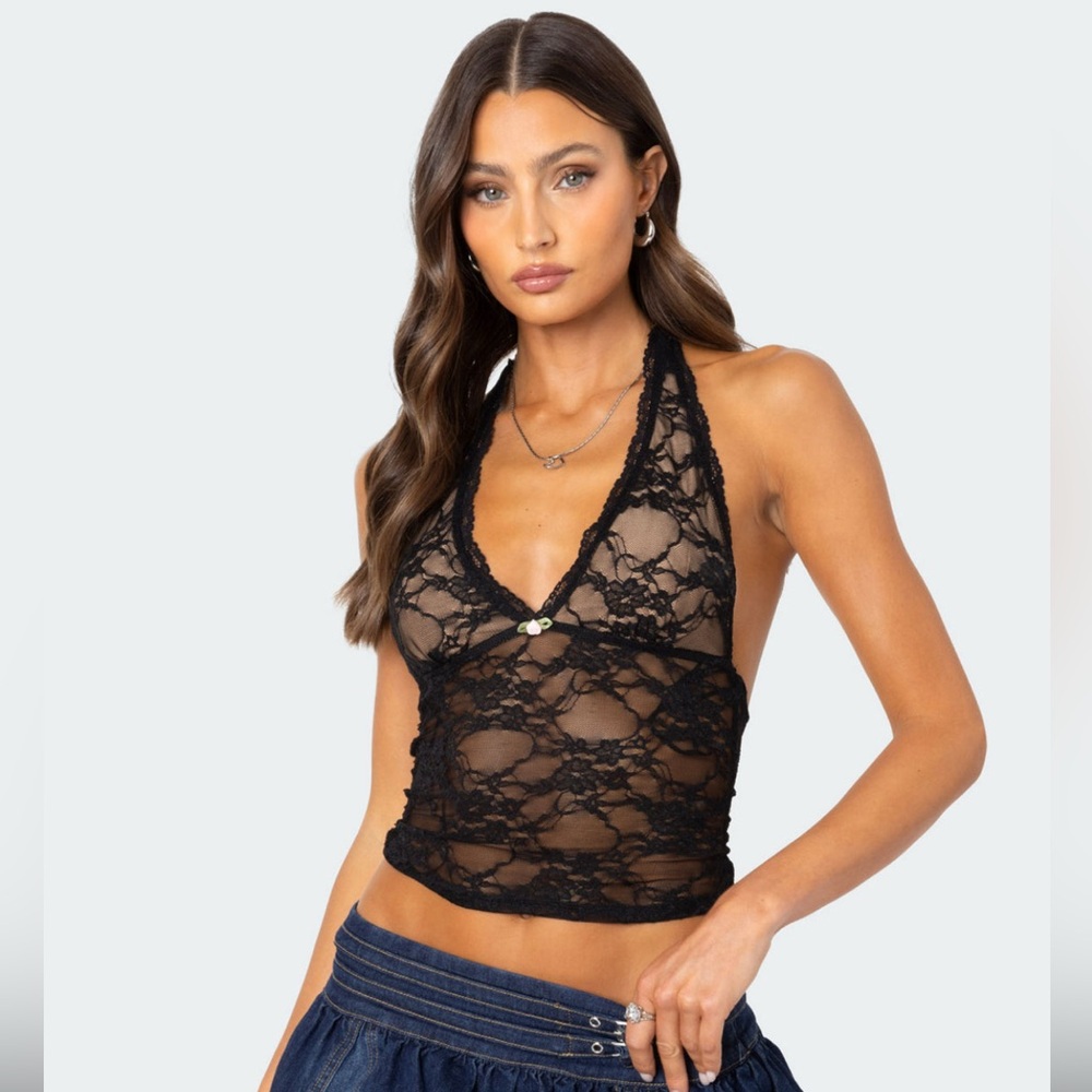 Edikted halter lace top